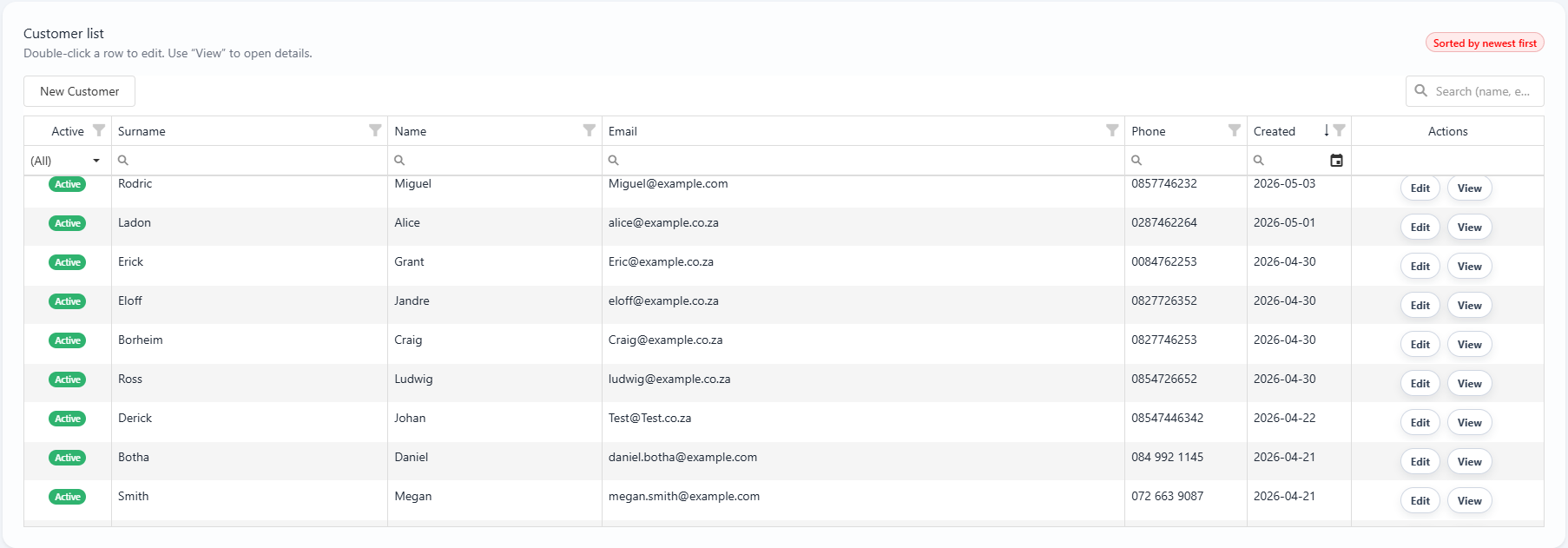 ShoppingMaster customer messaging screenshot
