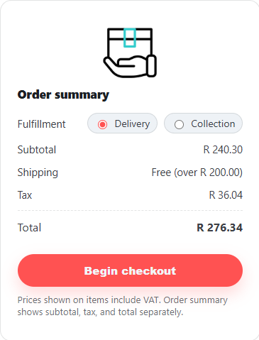 Free delivery threshold option